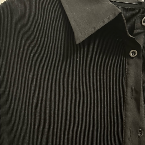 PrettyLittleThing Petite BLACK Plisse Set - Picture 3 of 7